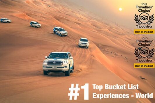 Dubai: Premium Red Dunes, Al Khayma Camp & 3-Cuisine Dinner